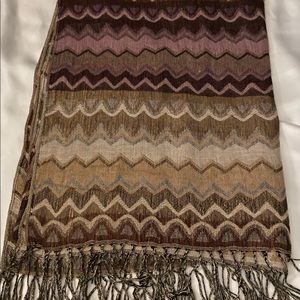 Beautifully colored scarf, wrap size 28” x 78”